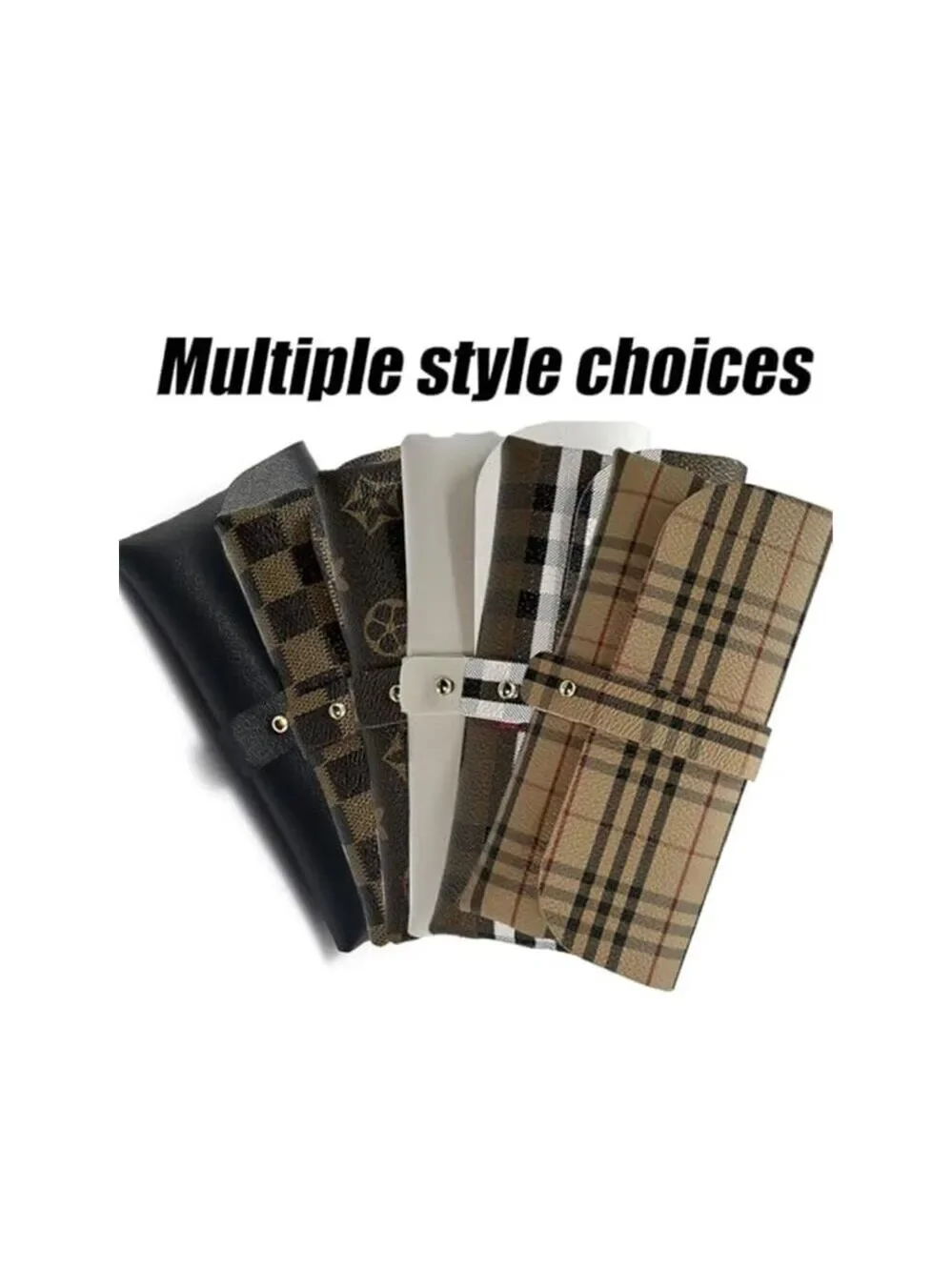 Fashion and Trendy Black and Brown Glasses Storage Bag Fashion Sunglasses Case